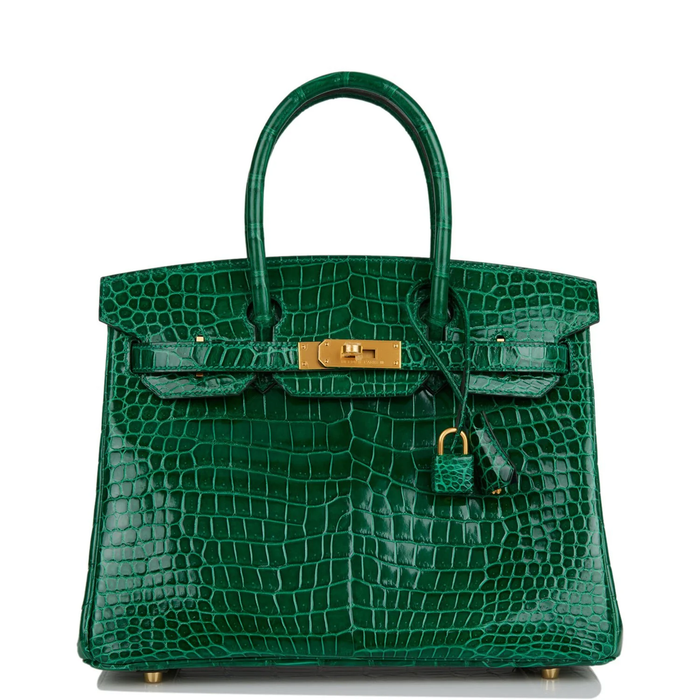 Hermès Birkin 25 Vert Emeraude Front View