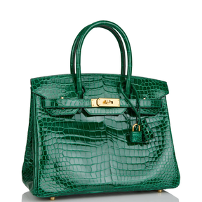 Hermès Birkin Shiny Crocodile Gold Hardware Bag