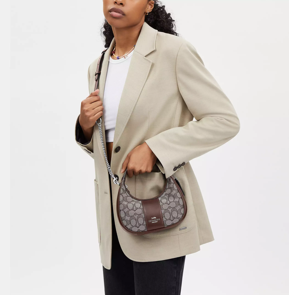 Coach Carmen Mini Crossbody In Signature Jacquard