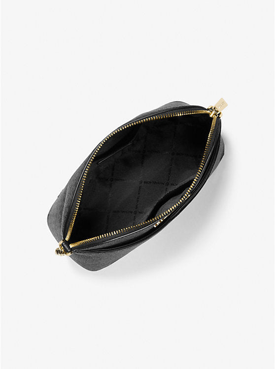 Michael Kors Jet Set Travel Medium Logo Dome Crossbody Bag