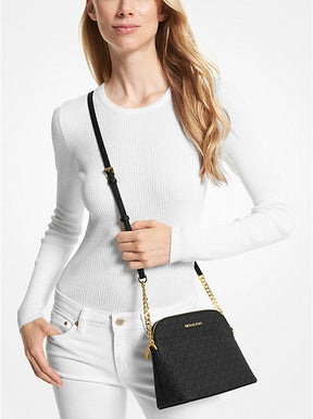 Michael Kors Jet Set Travel Medium Logo Dome Crossbody Bag