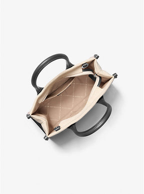 Michael Kors Mirella Small Two-Tone Canvas Crossbody Bag