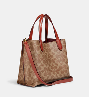 Coach Willow Tote 24 In Signature Canvas