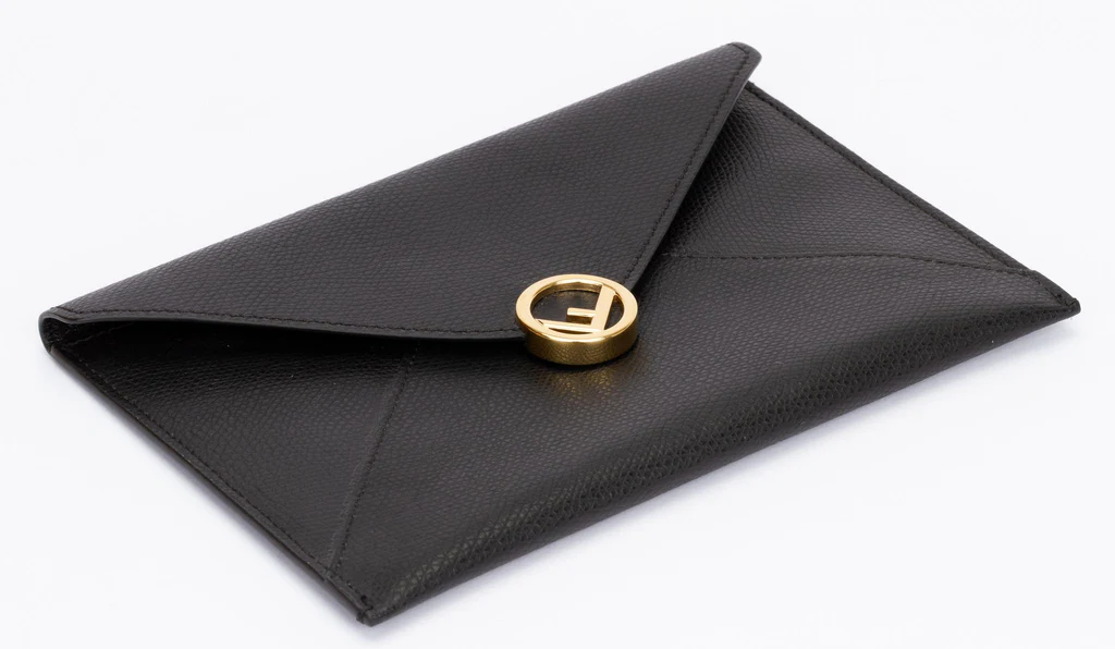 Fendi Envelope Pouch Black Medium