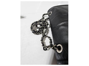 CHANEL Caviar Large Timeless Flap Shoulder Bag Black