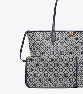 Tory Burch Monogram Zip Tote Bag