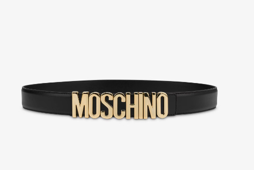 Moschino Belt in leather with logo