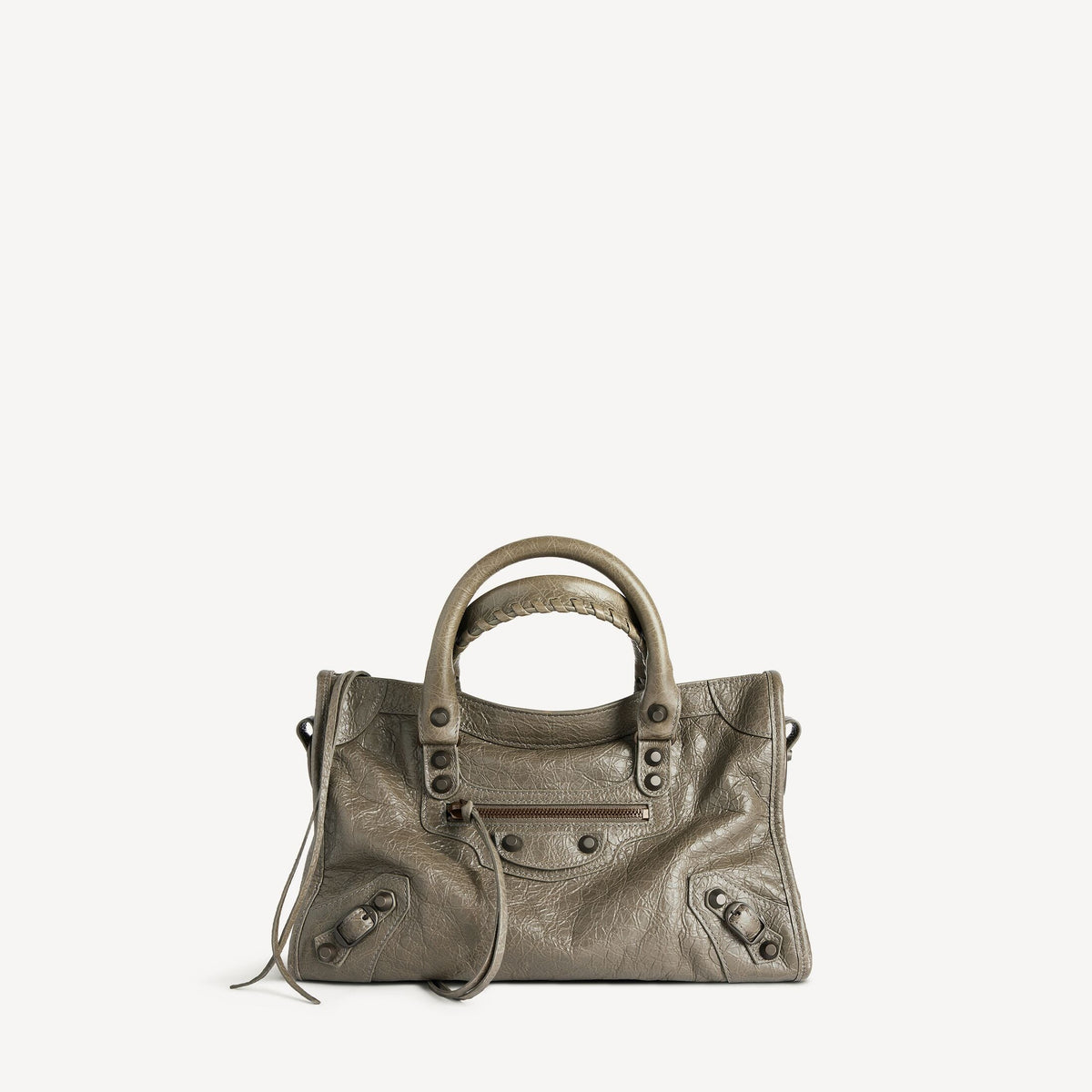 BALENCIAGA WOMEN'S LE CITY BAG SMALL IN ARMY GREEN