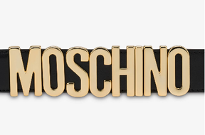 Moschino Belt in leather with logo