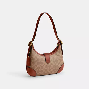 Coach Hamptons Hobo Bag In Signature Canvas