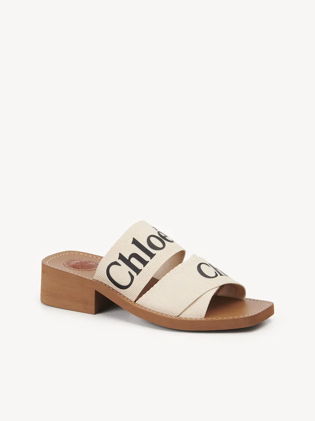 Chloe Woody heeled mule