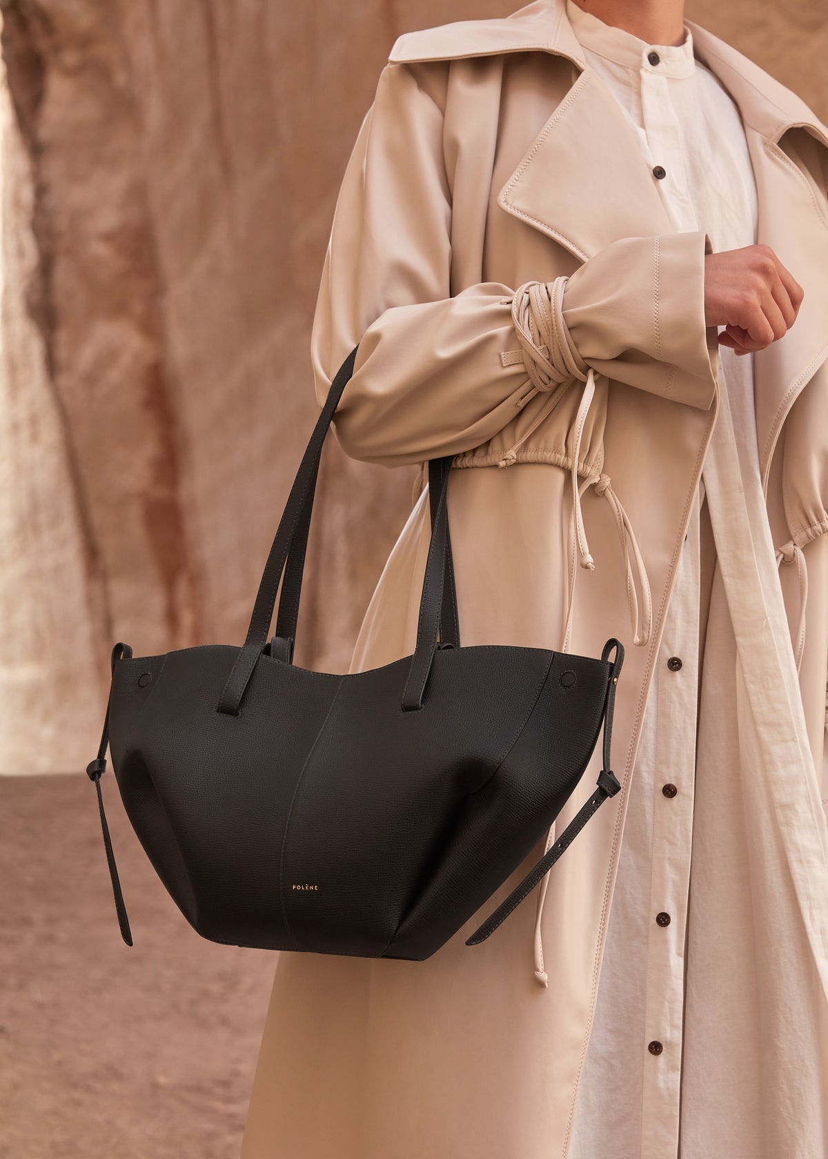 Polene Cyme Mini
Edition Textured Black