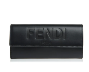 Fendi Logo Flap Long Wallet