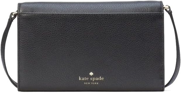 Original Kate Spade Marti Leather Flap Wallet Crossbody Black