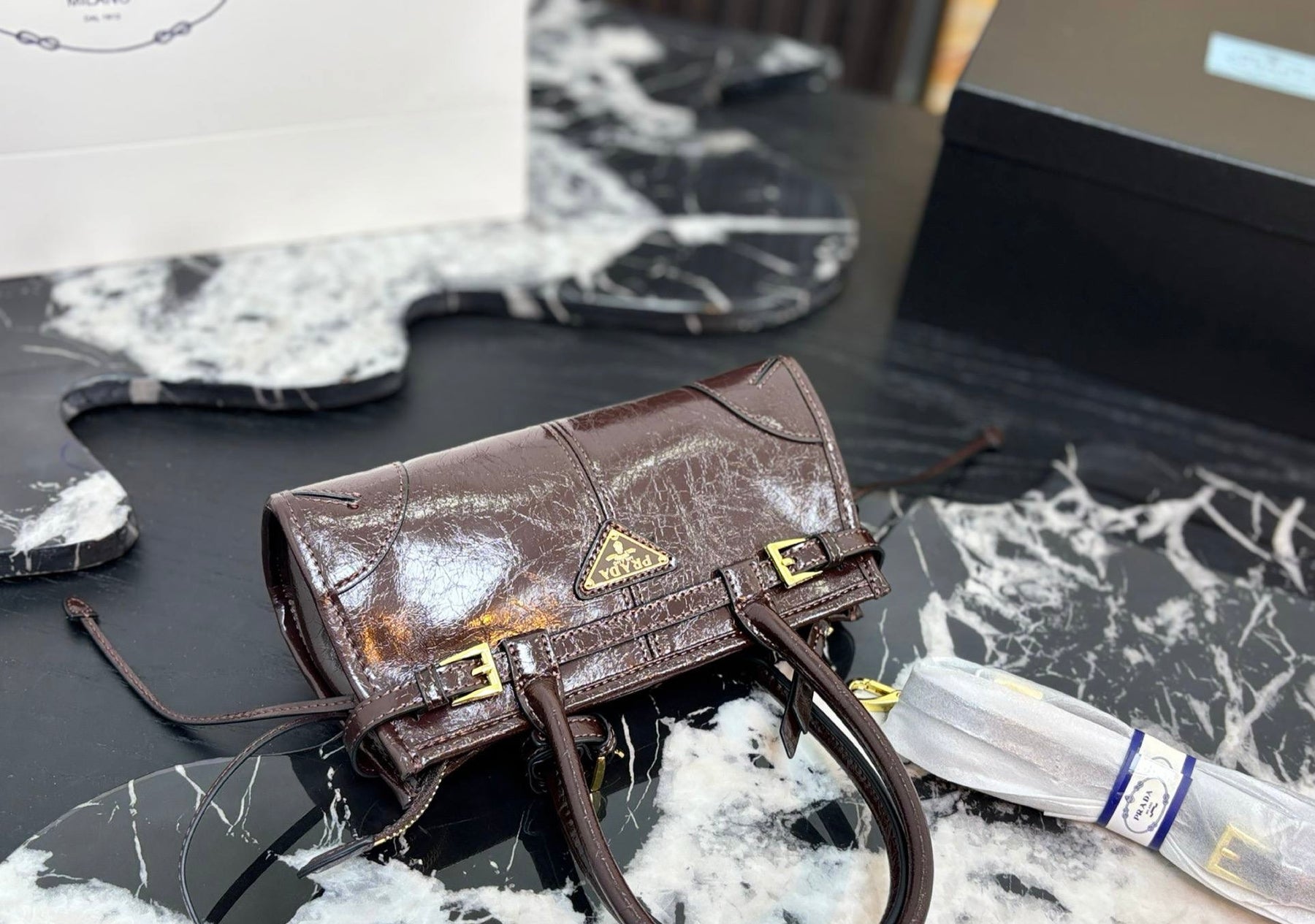 Prada leather mini handbag