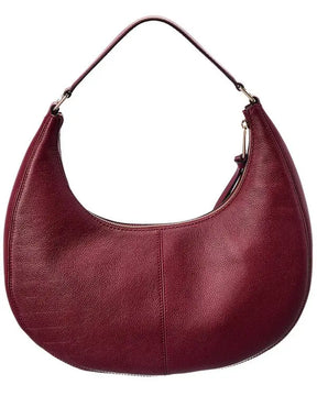 Marc Jacobs Burgundy Leather Crescent Hobo Bag