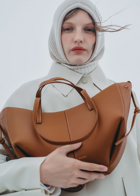 Polene Cyme Mini Edition Textured Camel