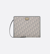 Gray Dior Oblique Jacquard 30 Montaigne Dea Pouch