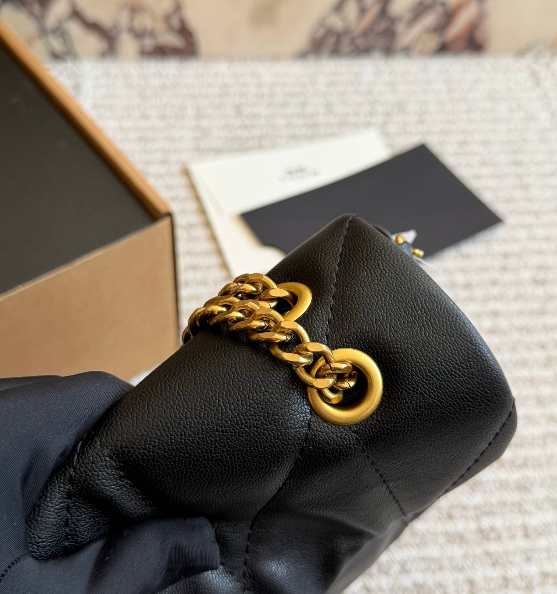 Coach Tabby Quilted Shoulder Bag With Chain