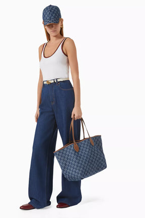 GUCCI Totissima Tote Bag in GG Printed Denim