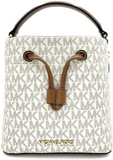 MICHAEL KORS SURI Small Logo Bucket Crossbody Black Signature Canvas