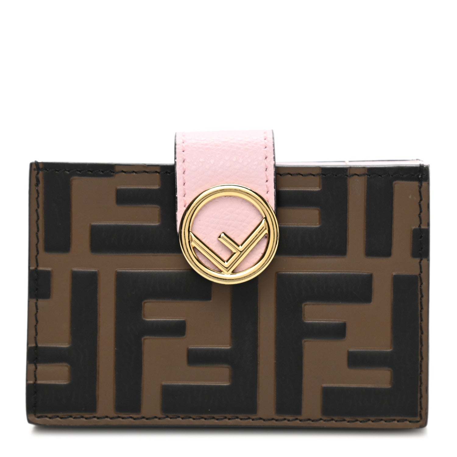 Fendi Vitello Cruise F is Fendi Embossed Gusseted Card Holder