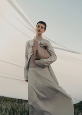 Polene Cyme Mini Edition Textured Taupe