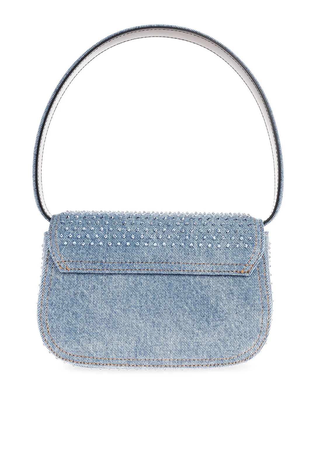 Diesel Embellished Denim Shoulder Bag Diesel Embellished Denim Shoulder Bag