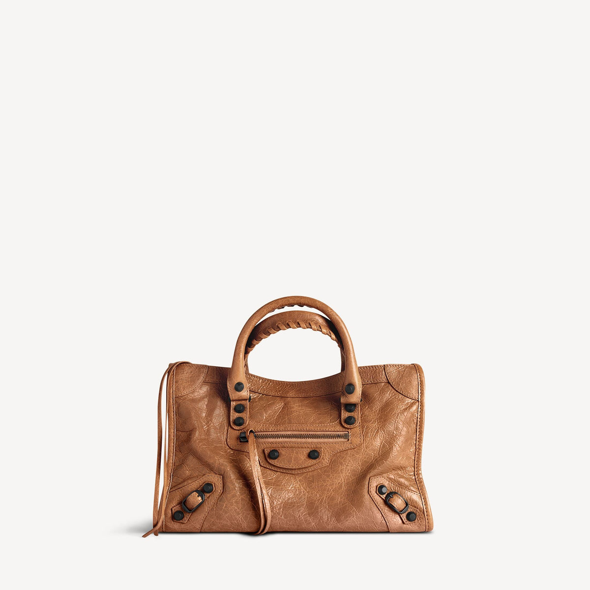 BALENCIAGA WOMEN'S LE CITY BAG SMALL IN CAMEL