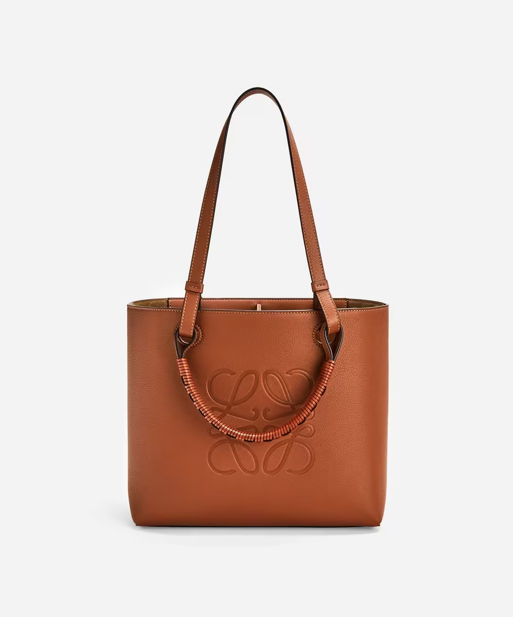 Loewe Small Anagram Leather Tote Bag