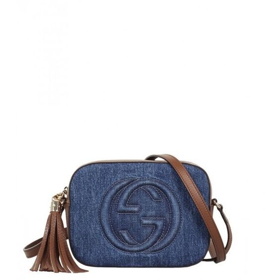 Gucci Blue Denim Soho Cross Body Bag
