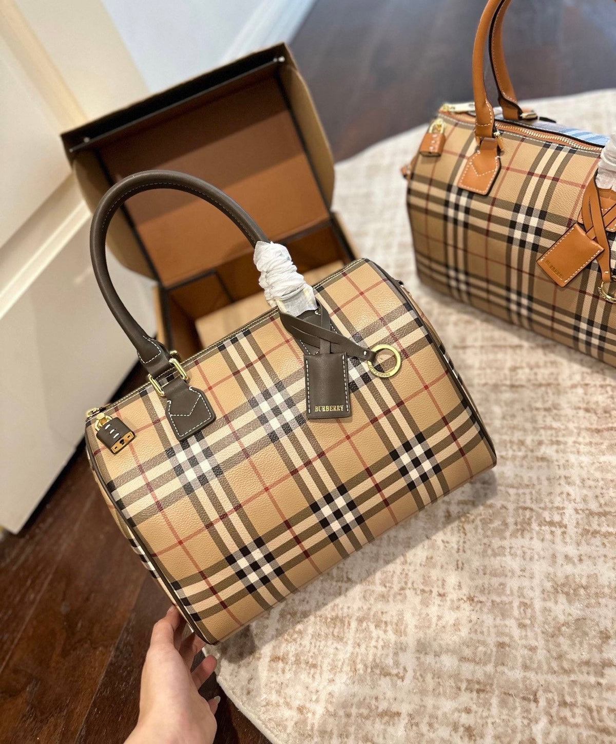 Burberry medium Check satchel bag