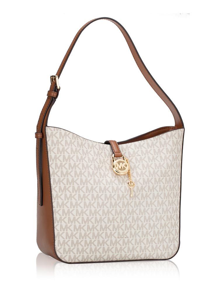 MICHAEL KORS Lyra Leather Small Bucket Bag Oxblood