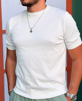 Men's White Regular Fit T-shirt