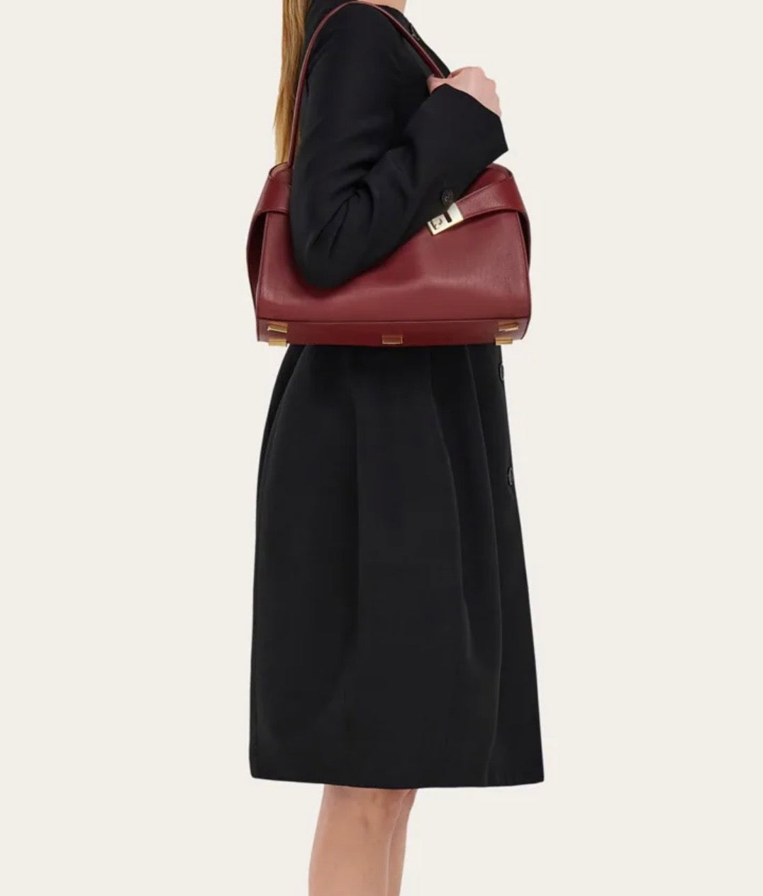 Ferragamo Hug soft bicolor shoulder bag