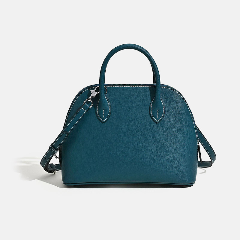 Hermès Petrol Blue Epsom Bolide 1923 25 Gold Hardware