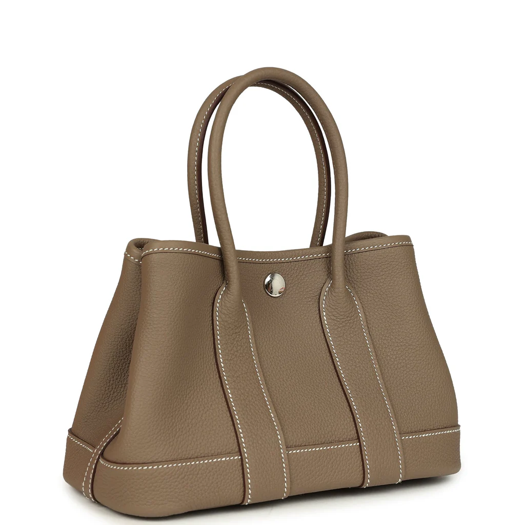 Hermès Garden Party Neo 23 Etoupe Negonda Palladium Hardware