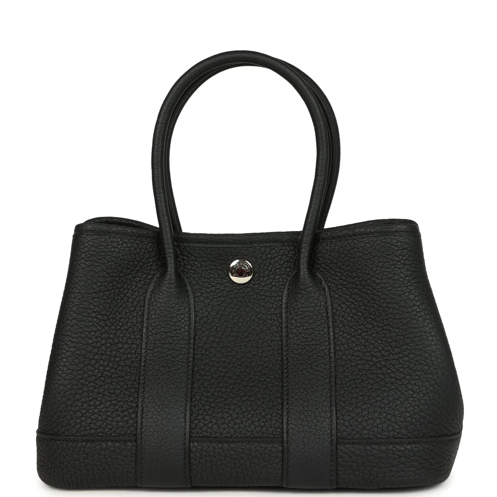 Hermès Garden Party Neo 23 Black Negonda Palladium Hardware