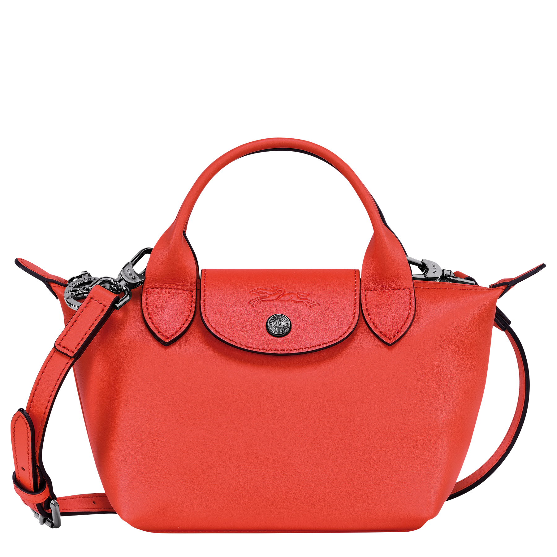 Le Pliage Xtra XS Handbag Orange Leather