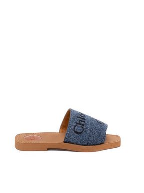 Chloe woody flat sandals