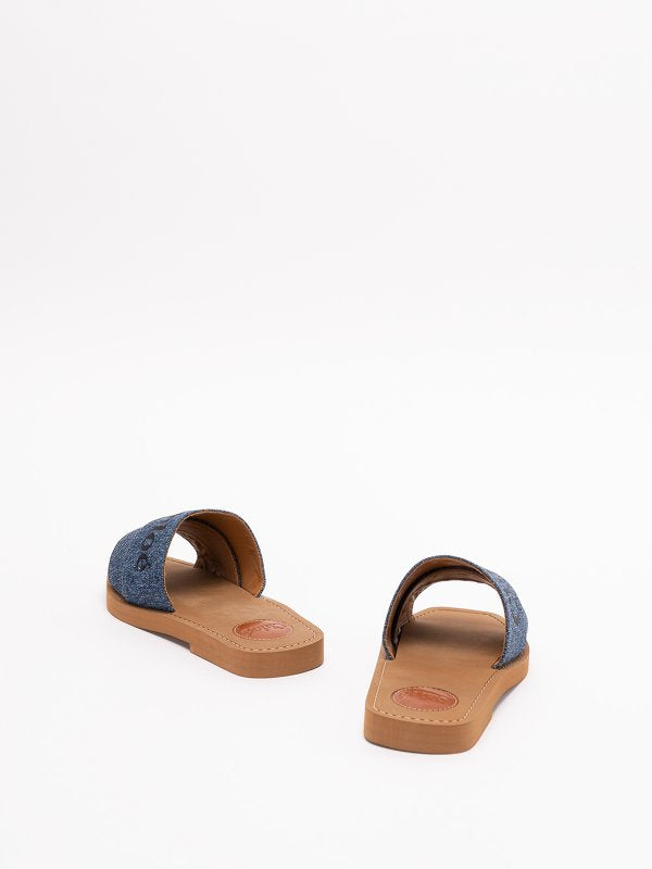 Chloe woody flat sandals