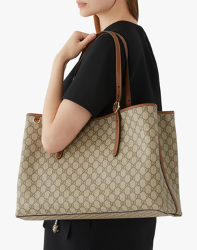 Gucci GG Emblem Large Tote Bag