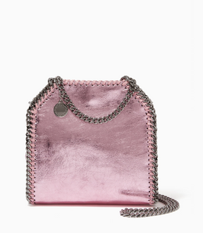Stella McCartney Falabella Tiny Tote in Metallic Eco Leather