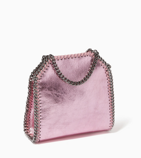 Stella McCartney Falabella Tiny Tote in Metallic Eco Leather