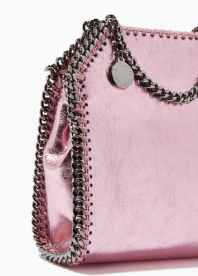 Stella McCartney Falabella Tiny Tote in Metallic Eco Leather