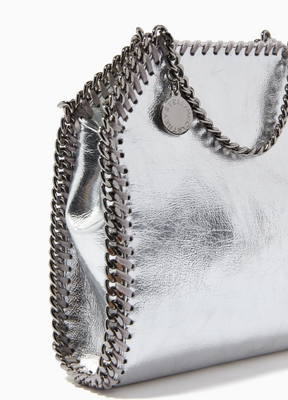 Stella McCartney Falabella Tiny Tote in Metallic Eco Leather