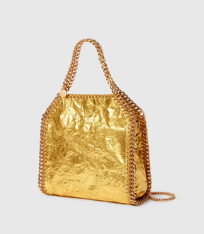 Stella McCartney Falabella Tiny Tote in Metallic Eco Leather