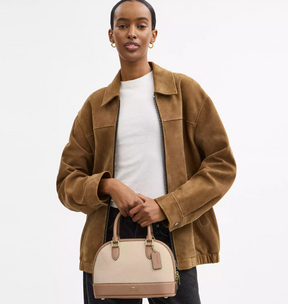 Coach Sabrina Satchel Bag In Colorblock