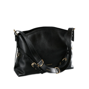 Givenchy buckle-strap leather shoulder bag