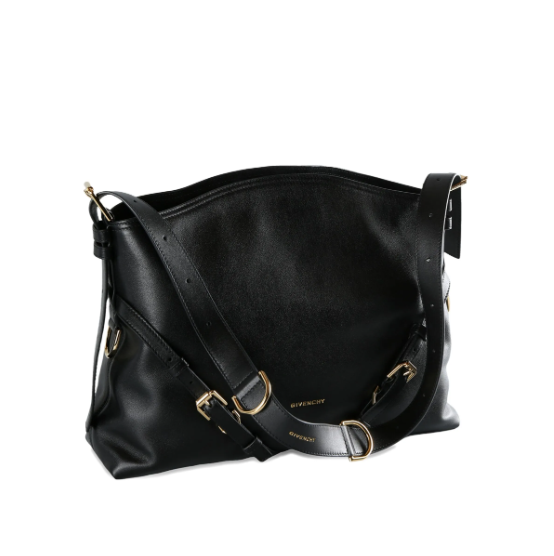 Givenchy buckle-strap leather shoulder bag